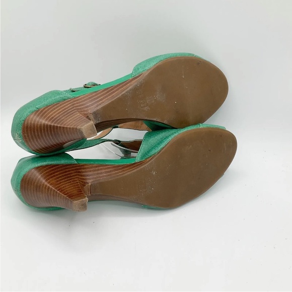 COPY - Miz Mooz Whitley Green Leather Peep Toe Heel - Picture 6 of 6